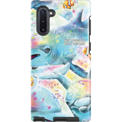 Pastel Dolphins by Sheena Pike Galaxy Cases